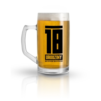Kufel Funny Beer - 18 urodziny